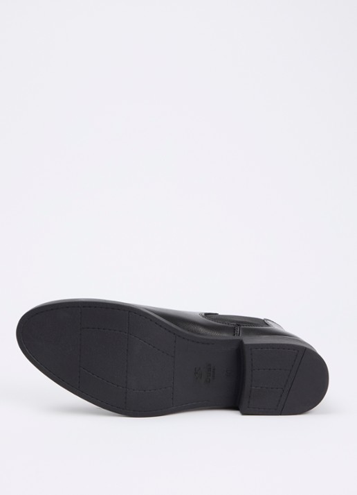 Dune London Polished chelsea boot van leer - detail 3 zwart