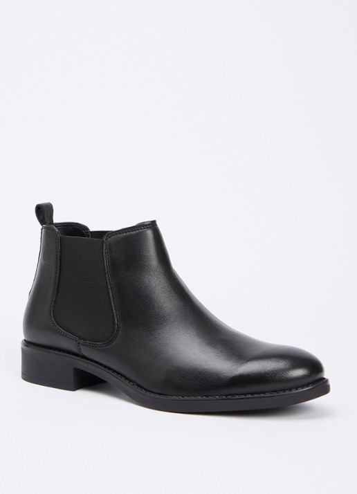 Dune London Polished chelsea boot van leer