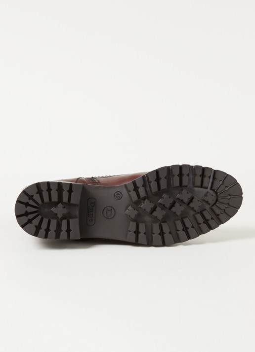 Dune London Prestone veterboot van leer - detail 3 donkerbruin