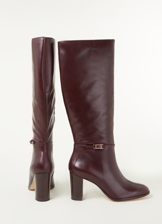 Dune London Sabah laars van leer - detail 3 brons