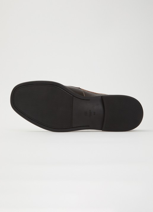 Dune London Sacha loafer van leer - detail 5 bruin