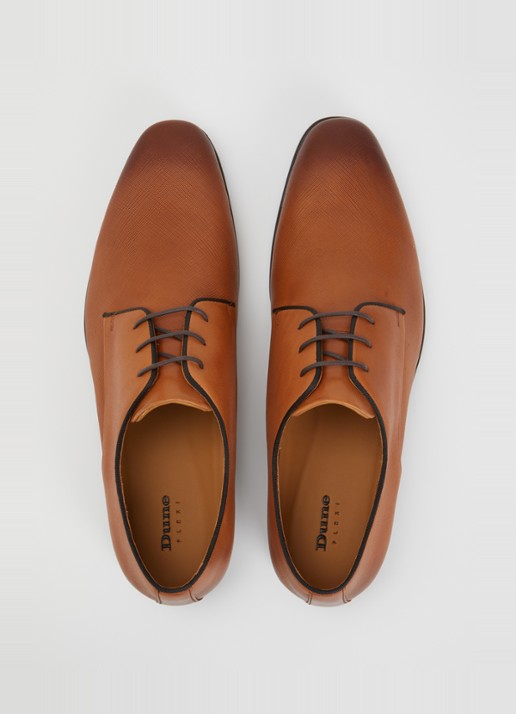 Dune London Saffi veterschoen van leer - detail 4 bruin