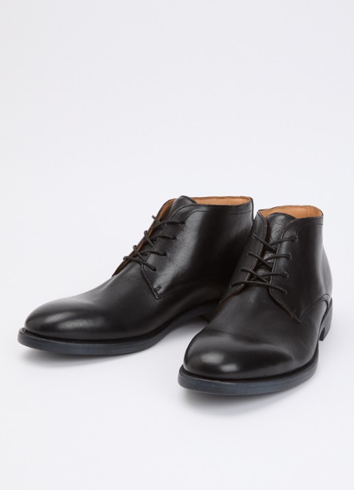 Dune London Sainty veterschoen van leer - detail 2 zwart