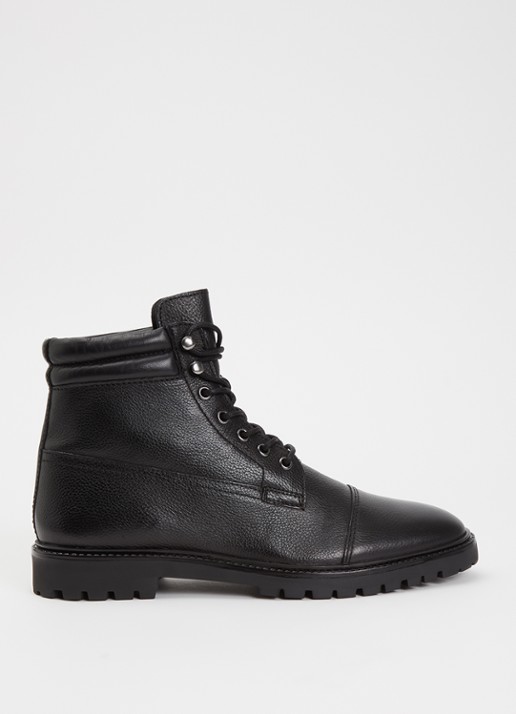Dune London Sawyeer veterboot van leer