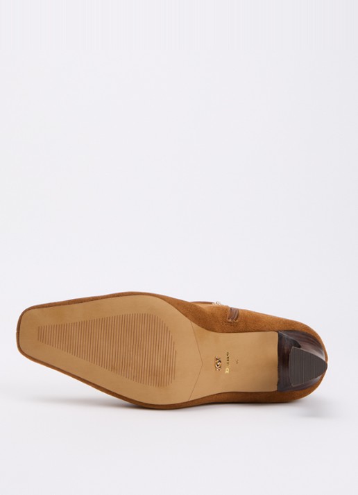 Dune London Selinni laars van leer - detail 2 cognac