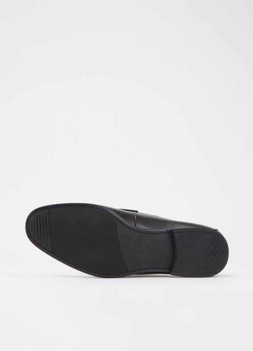Dune London Seymore loafer van leer met horsebit - detail 5 zwart