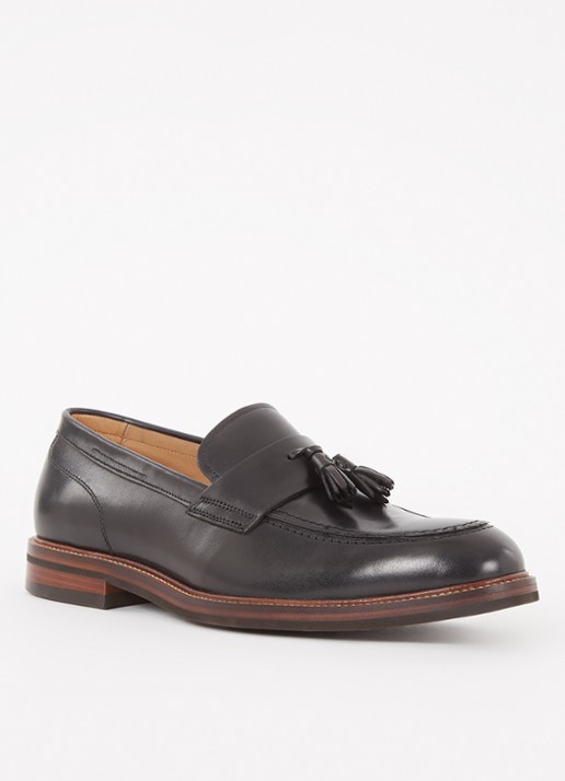 Dune London Shaw loafer  - voorkant zwart