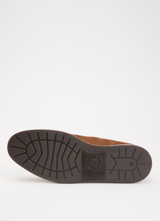 Dune London Smoky veterschoen van leer - detail 4 hazelnootbruin