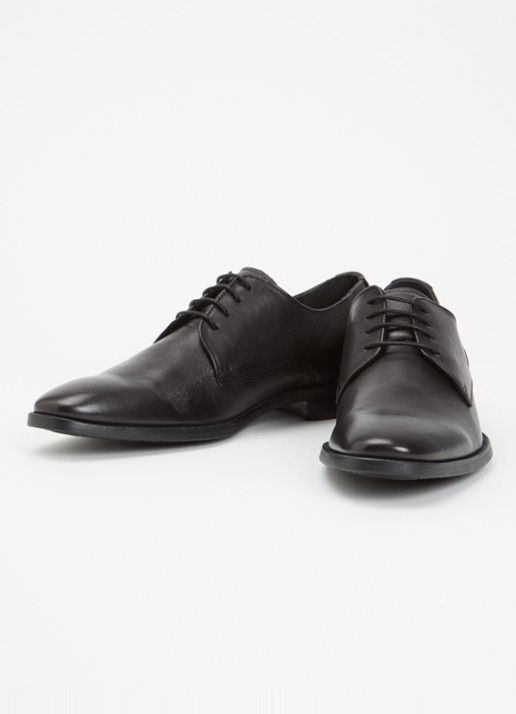 Dune London Sole veterschoen van leer - detail 3 zwart