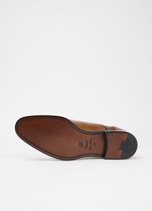 Dune London Soliders brogue van leer - detail 5 bruin