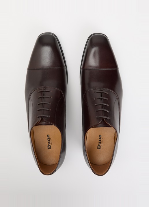 Dune London Solver veterschoen van leer - detail 4 bruin