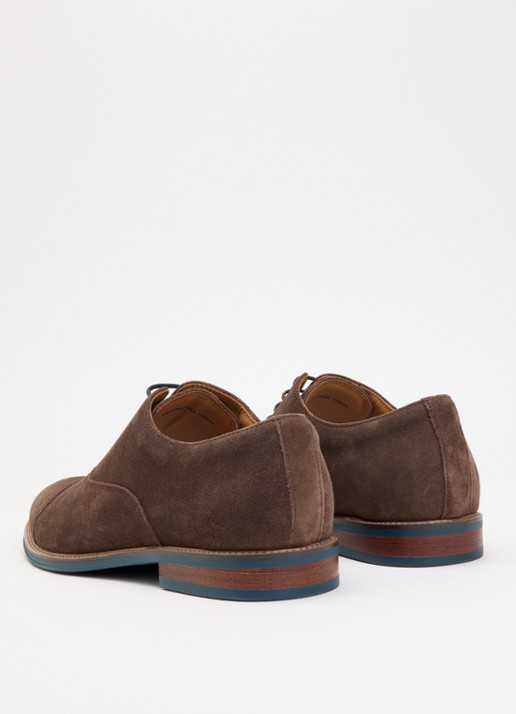 Dune London Stanlakes veterschoen van leer  - achterkant 4 bruin