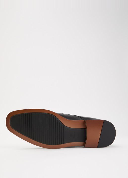 Dune London Stones veterschoen van leer - detail 5 zwart