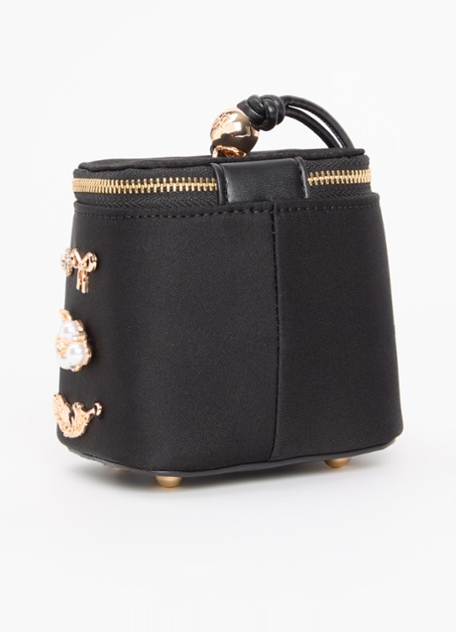 Dune London Surround make-up tas - achterkant 4 diepzwart