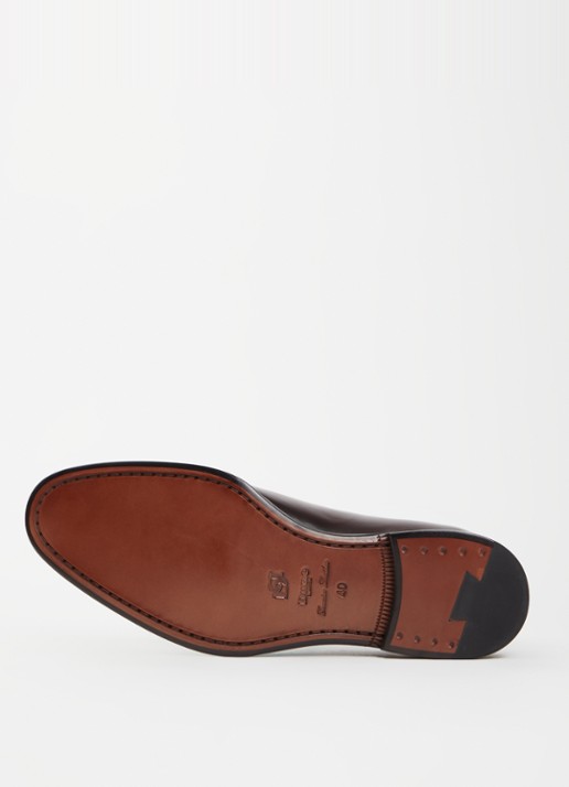 Dune London Sylvester veterschoen van leer - detail 3 bruin