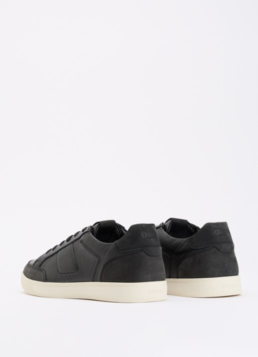 Dune London Tabor sneaker van leer - achterkant zwart