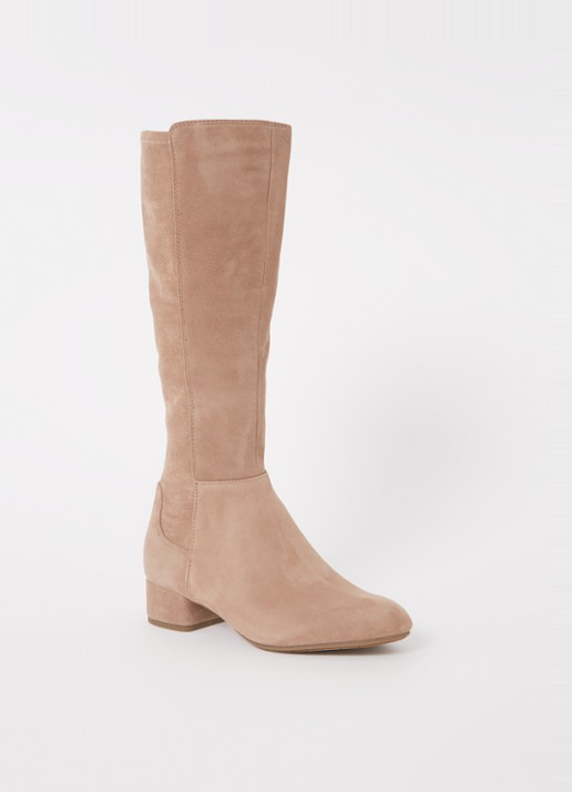 Dune London Tayla laars van suède - voorkant 2 camel