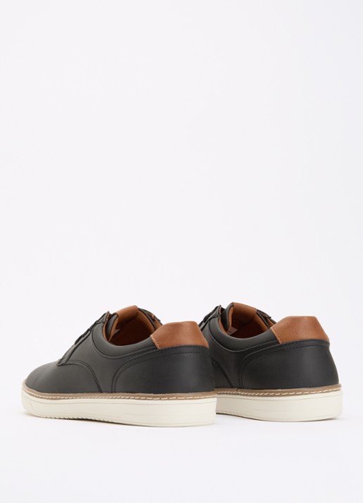 Dune London Teppy veterschoen - achterkant 5 zwart