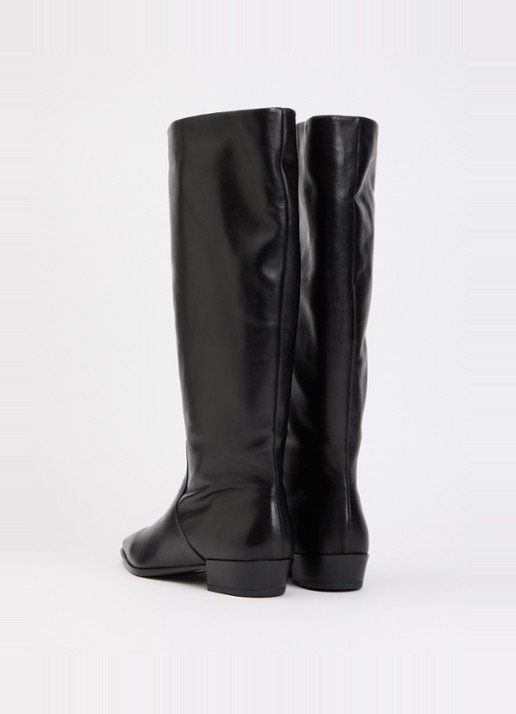 Dune London Torrie laars van leer - achterkant 4 zwart