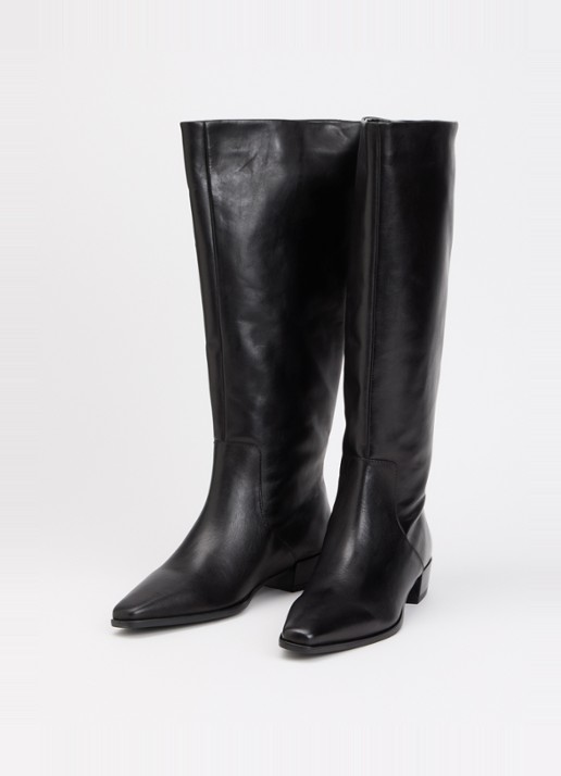 Dune London Torrie laars van leer - detail 2 zwart