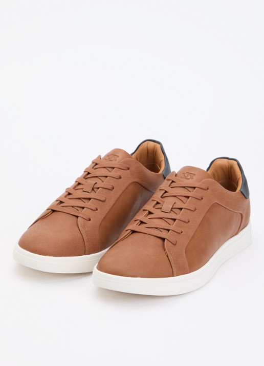Dune London Traces sneaker - detail 3 oranjebruin