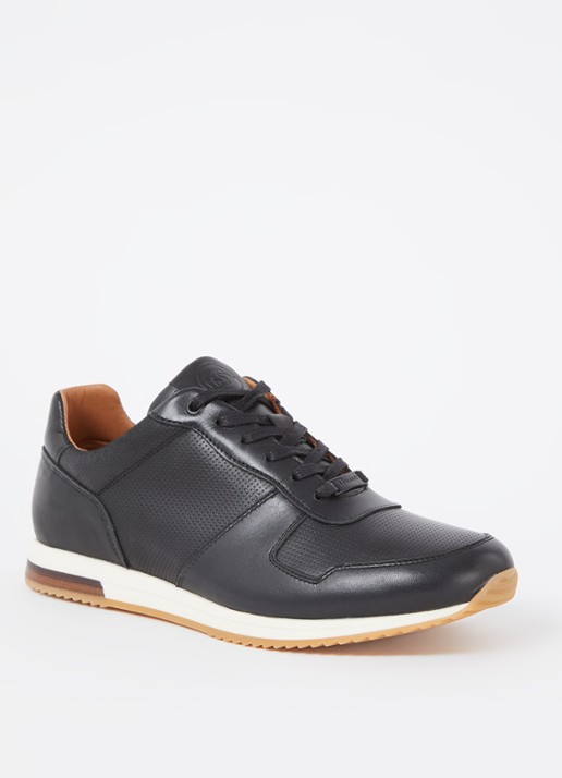 Dune London Trilogy sneaker van leer