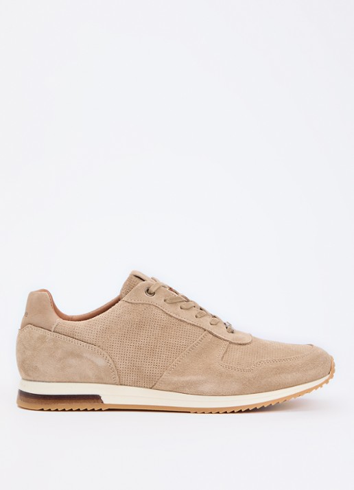 Dune London Trilogy sneaker van leer
