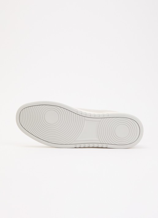 Dune London Troys sneaker van leer - detail 4 lichtgrijs