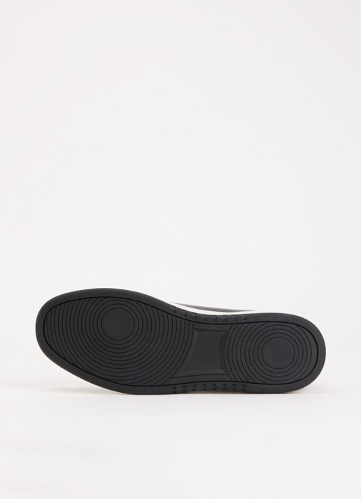 Dune London Troys sneaker van leer - detail 5 zwart