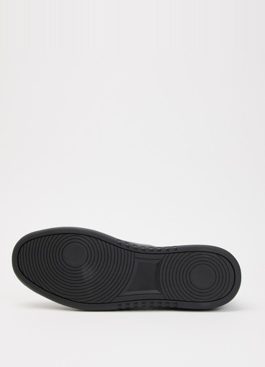 Dune London Troys sneaker van leer - detail 4 diepzwart