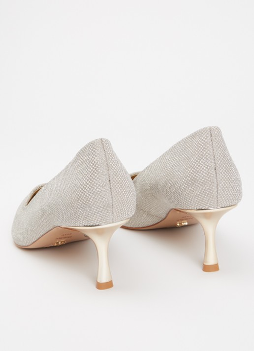 Dune London Wide Fit Achievable pump met glitter - achterkant 2 goud