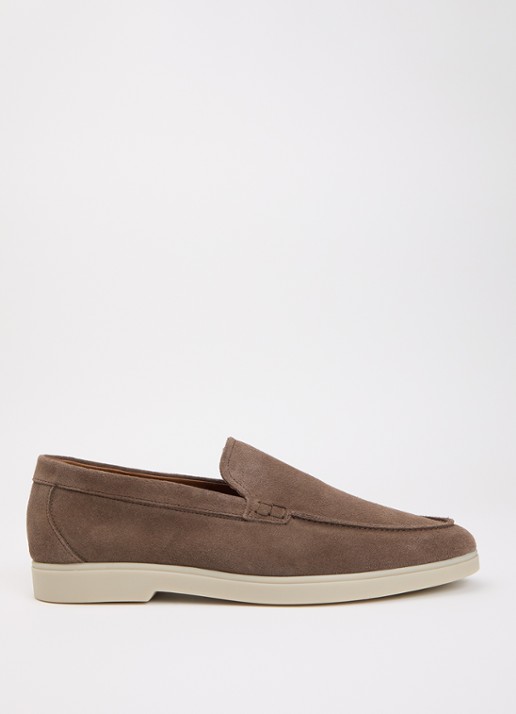 Dune London Wide Fit Boltman slip-on van suède