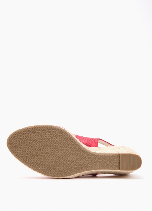 Dune London Wide Fit Capable sleehak van leer - detail 4 rood