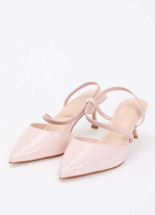 Dune London Wide Fit Charming slingback met glitter - detail 3 goud