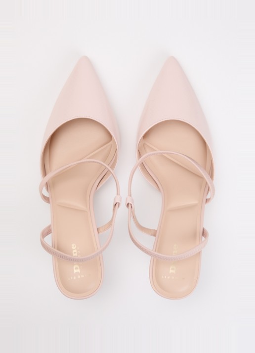 Dune London Wide Fit Charming slingback met glitter - detail 4 roze