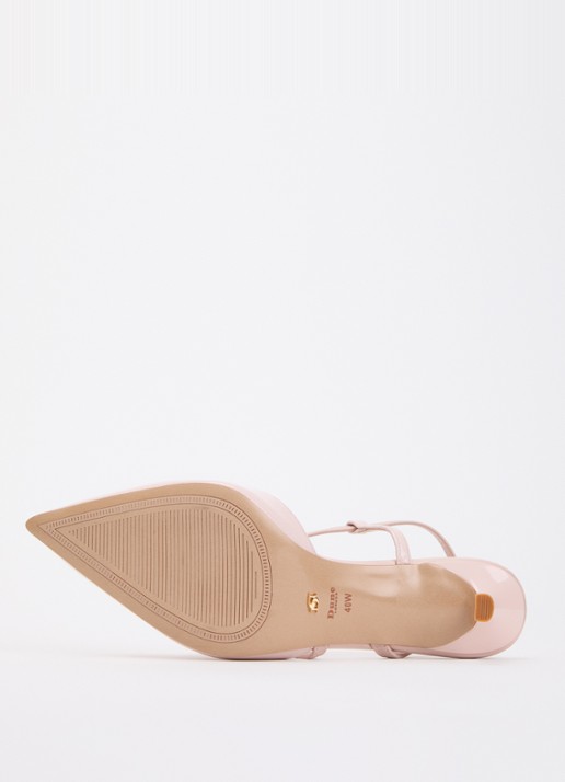 Dune London Wide Fit Charming slingback met glitter - detail 5 goud