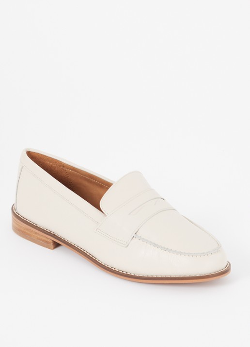 Dune London Wide Fit Ginelli loafer van leer