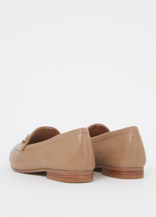 Dune London Wide Fit Glair loafer - achterkant 4 camel