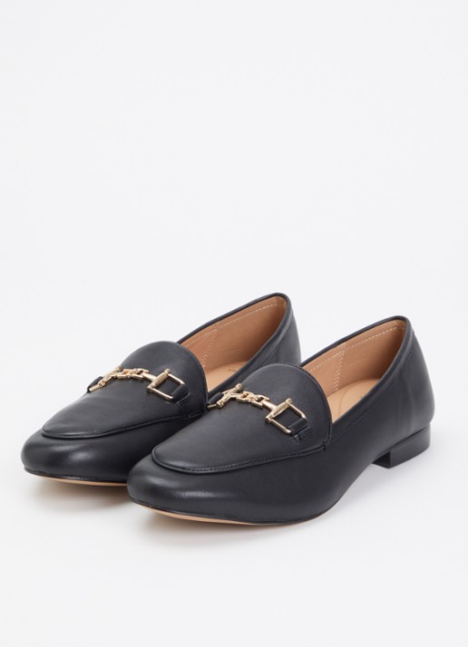 Dune London Wide Fit Glair loafer - detail 3 antraciet