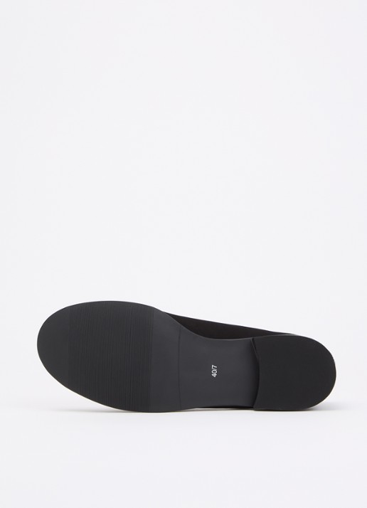 Dune London Wide Fit Glenny loafer - detail 4 zwart