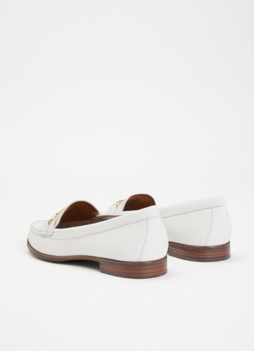 Dune London Wide Fit Glenny loafer - achterkant 5 wit