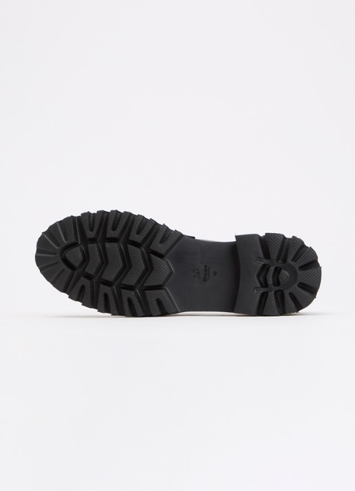 Dune London Wide Fit Groundbreaking loafer van leer - detail 3 zwart