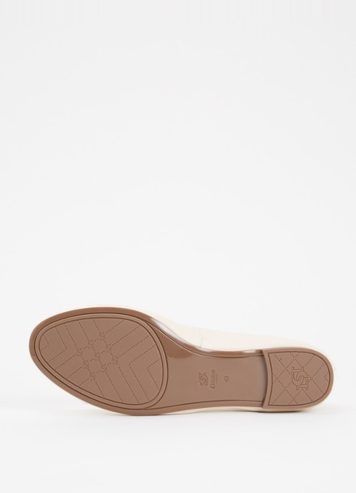 Dune London Wide Fit Hallo ballerina met strikdetail - detail 5 creme