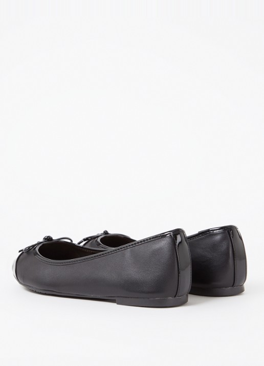 Dune London Wide Fit Hallo ballerina met strikdetail - achterkant 5 glans