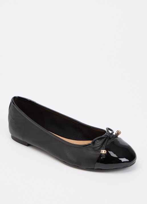 Dune London Wide Fit Hallo ballerina met strikdetail