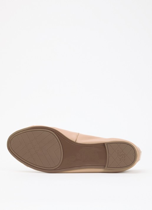 Dune London Wide Fit Hallo ballerina met strikdetail - detail 4 oudroze