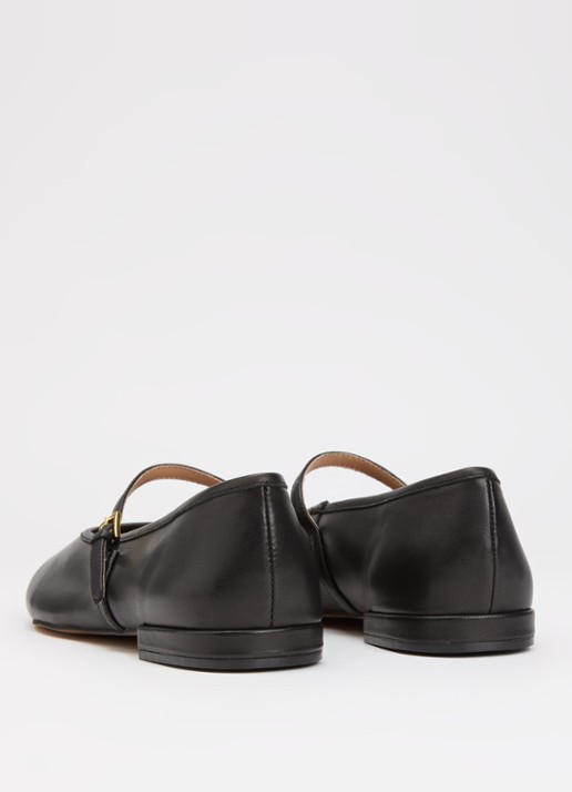 Dune London Wide Fit Hearthrob ballerina - achterkant zwart
