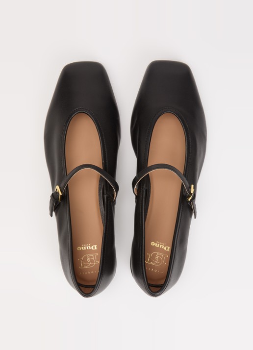 Dune London Wide Fit Hearthrob ballerina - detail 4 zwart