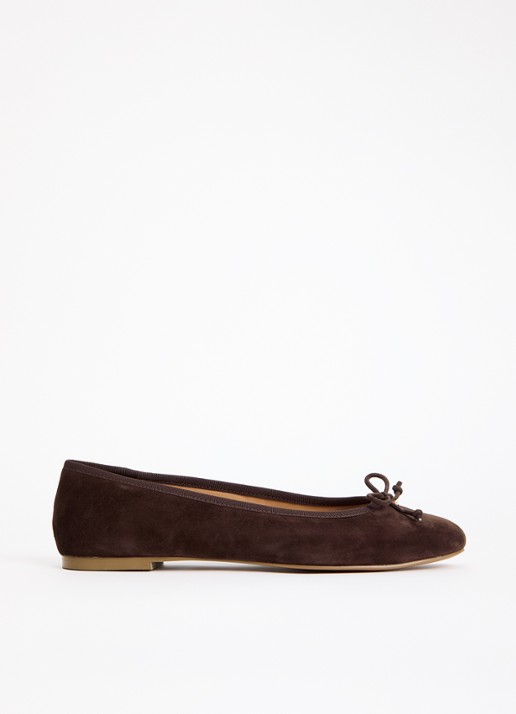 Dune London Wide Fit Helenne ballerina met gestrikt detail