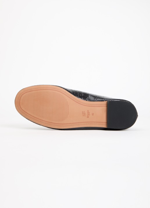 Dune London Wide Fit Helenne ballerina met gestrikt detail - detail 4 zwart